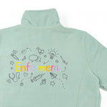 Personalised Custom Name Women Fleece Jacket Sweet Green Design 5