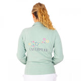 Personalised Custom Name Women Fleece Jacket Sweet Green Design 4