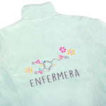 Personalised Custom Name Women Fleece Jacket Sweet Green Design 4