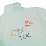 Personalised Custom Name Women Fleece Jacket Sweet Green Design 5