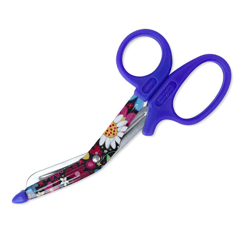 Bandage Scissors with Decorated Blade Flowers Autoclavable Stainless Steel