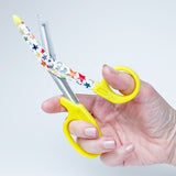 Bandage Scissors with Decorated Blade Stars Autoclavable Stainless Steel