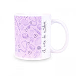 Classic Mug Nurse Print Purple Ceramic El Arte de Cuidar