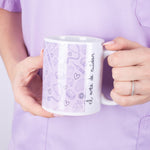 Classic Mug Nurse Print Purple Ceramic El Arte de Cuidar