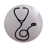 Retractable Clip with Metal Clip & Push-Button for ID Badge, Keys, Scissors Stethoscope