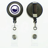 Retractable Clip with Metal Clip & Push-Button for ID Badge, Keys, Scissors