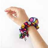 Scrunchie 100% Cotton Soft Elastic Paisley