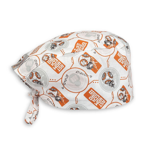 Short Hair Surgical Cap with Adjustable Laces - BB-8