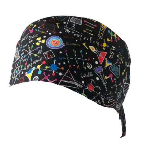 Short Hair Surgical Cap with Adjustable Laces - Chemistry