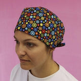 Short Hair Surgical Cap with Adjustable Laces - Color Gear