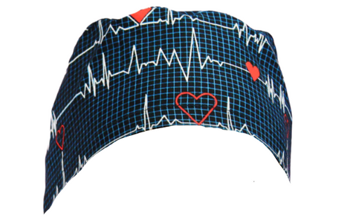 Short Hair Surgical Cap with Adjustable Laces -  Flutter