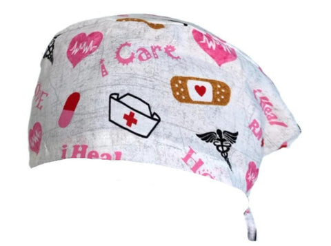 Short Hair Surgical Cap with Adjustable Laces - Hope