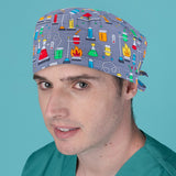 Short Hair Surgical Cap with Adjustable Laces - Laboratory Stuff