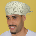 Short Hair Surgical Cap with Adjustable Laces - Musical Notes