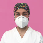 Short Hair Surgical Cap with with Buttons and Adjustable Laces - Among Us