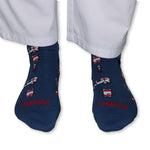 Cotton Socks Nurse Doctor Hospital Work & Travel Emergency Blue Unisex