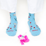 Cotton Socks Nurse Doctor Hospital Work & Travel Healthy Medical Tools Unisex Turquoise