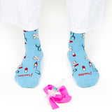 Cotton Socks Nurse Doctor Hospital Work & Travel Healthy Medical Tools Unisex Turquoise