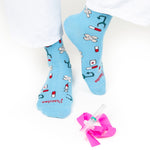 Cotton Socks Nurse Doctor Hospital Work & Travel Healthy Medical Tools Unisex Turquoise