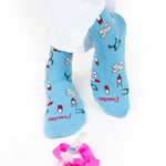 Cotton Socks Nurse Doctor Hospital Work & Travel Healthy Medical Tools Unisex Turquoise