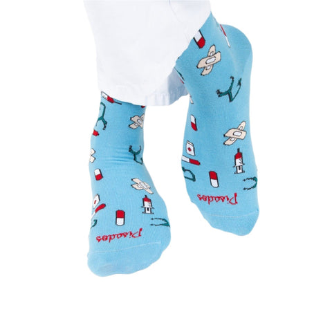 Cotton Socks Nurse Doctor Hospital Work & Travel Healthy Medical Tools Unisex Turquoise