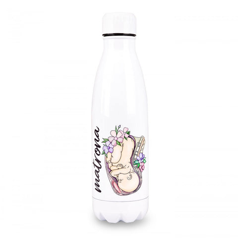 Personalised Custom Name Classic Stainless Steel Thermo Bottle Midwife Life 700ml