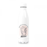 Personalised Custom Name Classic Stainless Steel Thermo Bottle I'am a Midwife Baby Print 