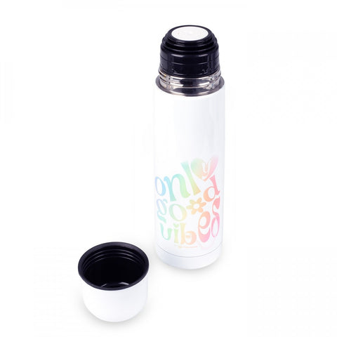 Stainless Steel Thermo Bottle with Cap Only Good Vibes 500ml