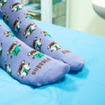 Cotton Socks Nurse Doctor Hospital Work & Travel Koala Violet Unisex