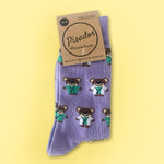 Cotton Socks Nurse Doctor Hospital Work & Travel Koala Violet Unisex