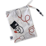 Multipurpose Bag Face Mask Holder Jewellery Keys Pouch 100% Cotton Stethoscope Printed