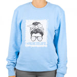 Custom Unisex Medical Healthcare Sustainable Sweatshirt Blue