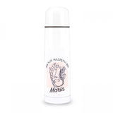 Personalised Custom Name Classic Stainless Steel Thermo Bottle with Cap I'am a Midwife Baby Print 