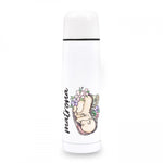 Personalised Custom Name Classic Stainless Steel Thermo Bottle with Cap Midwife Life Baby Print 500ml