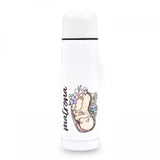 Personalised Custom Name Classic Stainless Steel Thermo Bottle with Cap Midwife Life Baby Print 500ml