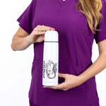 Personalised Custom Name Classic Stainless Steel Thermo Bottle with Cap Midwife Life Baby Print 500ml