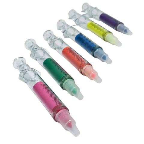 Syringe Thick Highlighter Fluorescent Marker