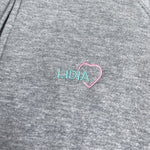 Personalised Custom Name Unisex Fleece Jacket Grey Design 5 Healthcare Uniform