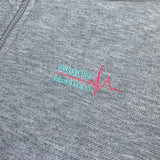 Personalised Custom Name Unisex Fleece Jacket Grey Design 5 Healthcare Uniform Medical Doctor