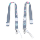 Lanyard with Trident Hook & Carabiner & Safety Clip Unisex Retro