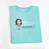 Custom Women's Fitted Eco-Friendly Medical T-Shirt Aqua Organic Cotton