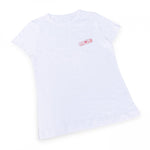 Women's Fitted T-Shirt Band-Aid White 100% Cotton  "El arte de cuidar" ("The Art of Caring") 