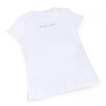 Women's Fitted T-Shirt Band-Aid White 100% Cotton  "El arte de cuidar" ("The Art of Caring") 