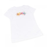 Women's Fitted T-Shirt EKG White 100% Cotton