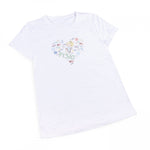 Women's Fitted T-Shirt Fisio White 100% Cotton