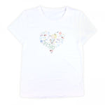 Women's Fitted T-Shirt Fisio White 100% Cotton