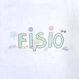 Women's Fitted T-Shirt Fisio Pastel Colors White 100% Cotton