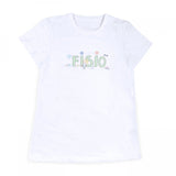 Women's Fitted T-Shirt Fisio Pastel Colors White 100% Cotton