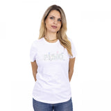 Women's Fitted T-Shirt Fisio Pastel Colors White 100% Cotton