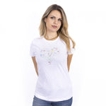 Women's Fitted T-Shirt Fisio White 100% Cotton